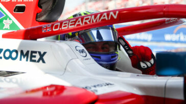 BARCELONA, SPAIN - JUNE 02: Pole position qualifier Oliver Bearman of Great Britain and PREMA