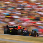 BARCELONA, SPAIN - MAY 22: Sergio Perez of Mexico driving the (11) Oracle Red Bull Racing RB18