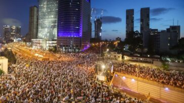 Israel: Casi 100.000 personas protestan en Tel Aviv contra el plan de reforma judicial