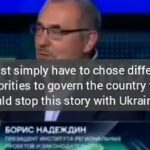 El político opositor Boris Nadezhdin, que ha criticado la invasión rusa de Ucrania, dijo en el canal NTV de Rusia que los rusos deben elegir un líder diferente en las elecciones del país de 2024.