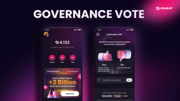 Sweat Economy para decidir el destino de 2B tokens SWEAT inactivos a través de Governance Vote