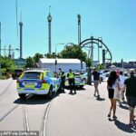 El horrible accidente tuvo lugar en la montaña rusa Jetline en el parque de atracciones Grona Lund de Estocolmo (en la foto)
