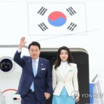 Yoon arrives in France to promote Expo bid