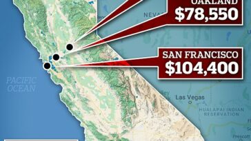 La ciudad de San Francisco está sumando una crisis de asequibilidad además del crimen, la falta de vivienda y las empresas que huyen, ya que un estudio del estado de California dice que un salario anual de $ 100,000 ahora es 'bajo ingreso'