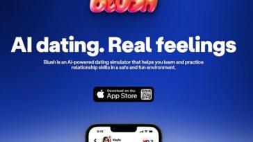 Blush es una nueva aplicación que permite a las personas practicar sus habilidades de coqueteo con un bot de IA antes de probarlas en una persona real.