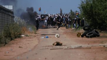 Druze protest against ARAN wind farm  credit: Israel Police spokesperson