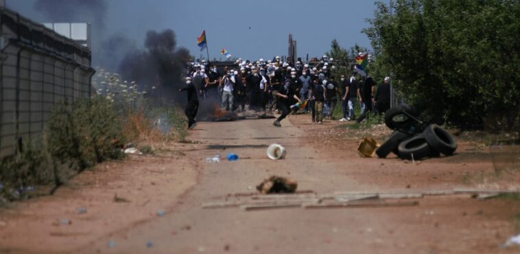 Druze protest against ARAN wind farm  credit: Israel Police spokesperson