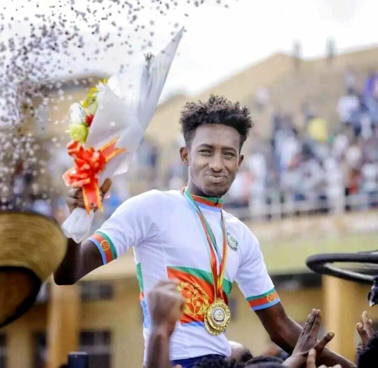 El campeón nacional de Eritrea debuta en el Tour de Francia en una bicicleta de una sola velocidad con un propósito