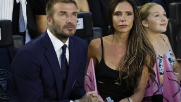 El copropietario de Inter Miami, David Beckham, asistió al partido con su esposa Victoria Beckham.
