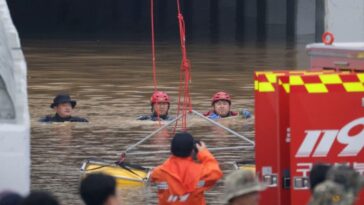 Fuertes lluvias e inundaciones dejan 37 muertos en Corea del Sur