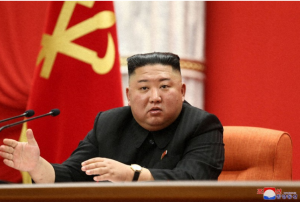 El líder norcoreano, Kim Jong Un, en el congreso del Partido de los Trabajadores en Pyongyang.  (Mainichi KCNA)