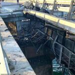 El ataque del lunes dañó el puente de Crimea y se cree que fue causado por motos de agua a control remoto.