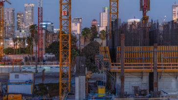 Construction in Tel Aviv credit: Avi Rozen Shutterstock