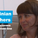 Los profesores ucranianos dando clases desde la primera línea