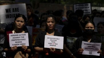 Protestas masivas tienen lugar contra los ataques de la mafia a las mujeres en Manipur de la India