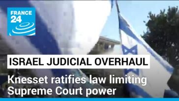 Reforma judicial de Israel: la Knesset ratifica la ley que limita el poder de la Corte Suprema en medio de protestas