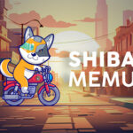 Shiba Memu monta moneda meme