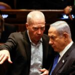 Benjamin Netanyahu and Yoav Gallant credit: Amir Cohen Reuters