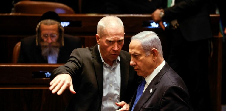 Benjamin Netanyahu and Yoav Gallant credit: Amir Cohen Reuters