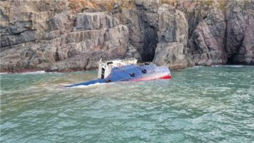 (2nd LD) Chinese cargo ship sinks off S. Korea&apos;s southwestern coast after drifting from China
