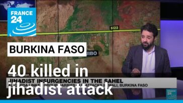 Al menos 40 civiles muertos en ataque yihadista en Burkina Faso