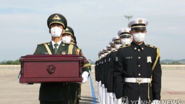 S. Korea returns remains of 25 Chinese troops killed in Korean War