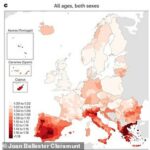 Las muertes por calor fueron elevadas en toda Europa, pero Italia, España y Alemania fueron las más afectadas.