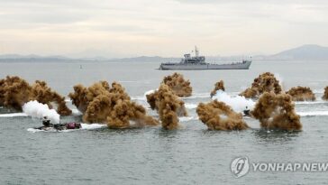 S. Korea&apos;s military holds amphibious landing drills