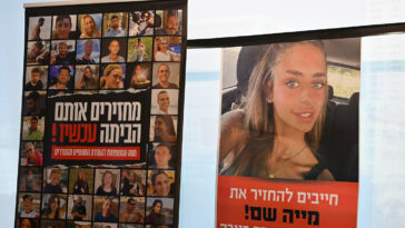 Poster of hostages credit: Tamar Matsafi