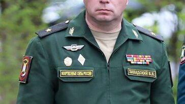 El general de división Vladimir Zavadsky era subcomandante del 14º Cuerpo de Ejército de Rusia.