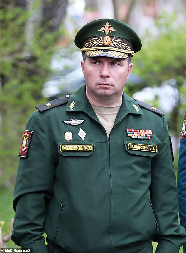 El general de división Vladimir Zavadsky era subcomandante del 14º Cuerpo de Ejército de Rusia.