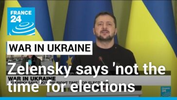 El presidente de Ucrania dice que "no es el momento" para elecciones