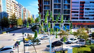 Estas turbinas en forma de árbol hacen posible la energía eólica doméstica