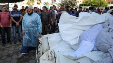 Fotos: Enterrando los cuerpos de víctimas no identificadas de la guerra de Israel en Gaza
