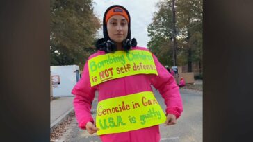 Guerra Israel-Palestina: Voluntario retirado del maratón de la ciudad de Nueva York por un cartel a favor de Palestina
