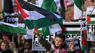 Guerra entre Israel y Palestina: los residentes de Cisjordania elogian las protestas de solidaridad en Londres