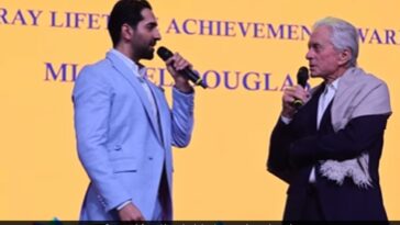 IFFI 2023: Michael Douglas Expressed His Love For India In Hindi. Courtesy Ayushmann Khurrana