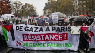 Protestas en Oriente Medio y Europa exigen el fin de la guerra