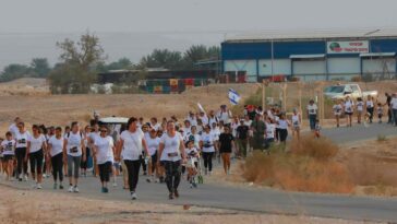 March of Gaza border residents demanding return of hostages  credit: Ronen Katz
