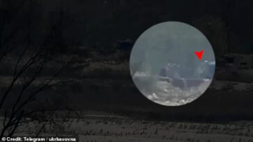 Según se informa, el vídeo muestra al objetivo ruso cayendo varios segundos después de que el francotirador del SBU disparara.