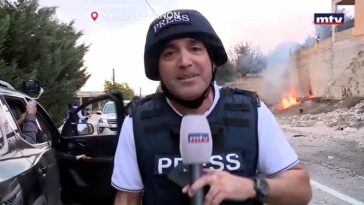 VIDEO : MIRAR: Este es el momento en que periodistas libaneses fueron atacados con misiles