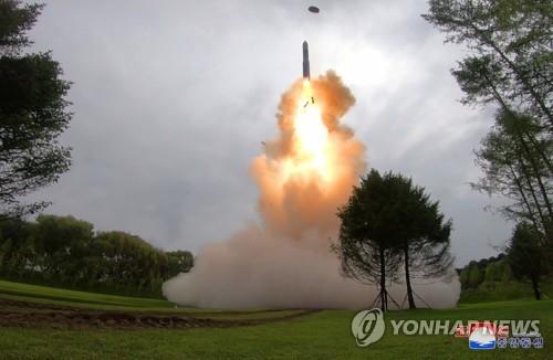(News Focus) N. Korea launches ICBM in show of force as S. Korea, U.S. upgrade nuclear strategy