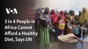 3 de cada 4 personas en África no pueden permitirse una dieta saludable, dice la ONU