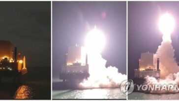 (LEAD) S. Korea successfully conducts third test flight of solid-fuel space rocket
