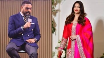 Aishwarya Rai y Abhishek Bachchan acabaron con los rumores de separación con una aparición conjunta en un evento de la escuela Ambani.  Mirar