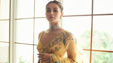 Alia Bhatt comparte fotos mientras luce un sari amarillo para el evento, los fanáticos no pueden olvidar su nuevo peinado.  Ver publicación