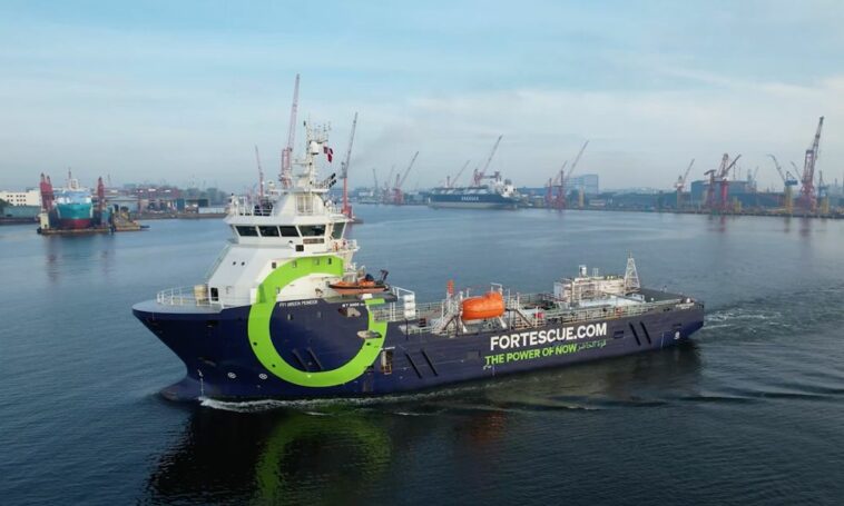 COP fuera: el primer barco del mundo propulsado por amoníaco llega a Dubai... impulsado por diésel