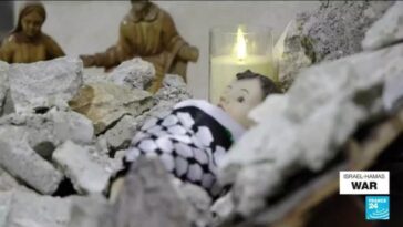 'Cristo entre los escombros': la Navidad en silencio mientras Belén llora por Gaza