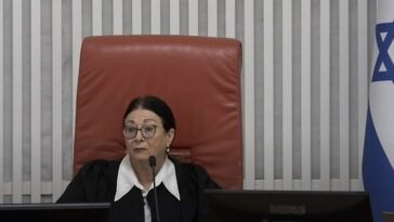 Justice Esther Hayut credit: Judicial Authority Spokesperson