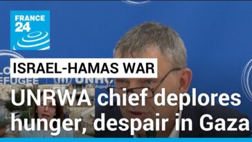 El jefe de la UNRWA deplora el "hambre a niveles nunca conocidos" en Gaza y pide un alto el fuego
